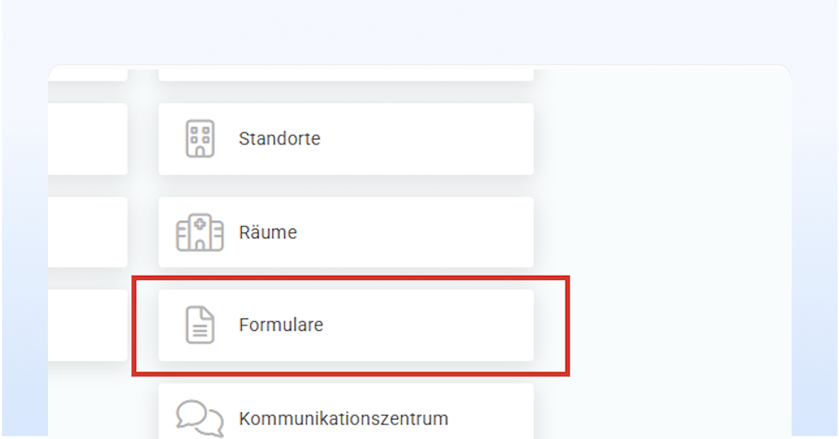 MedSign Formulare am iPad Öffnen