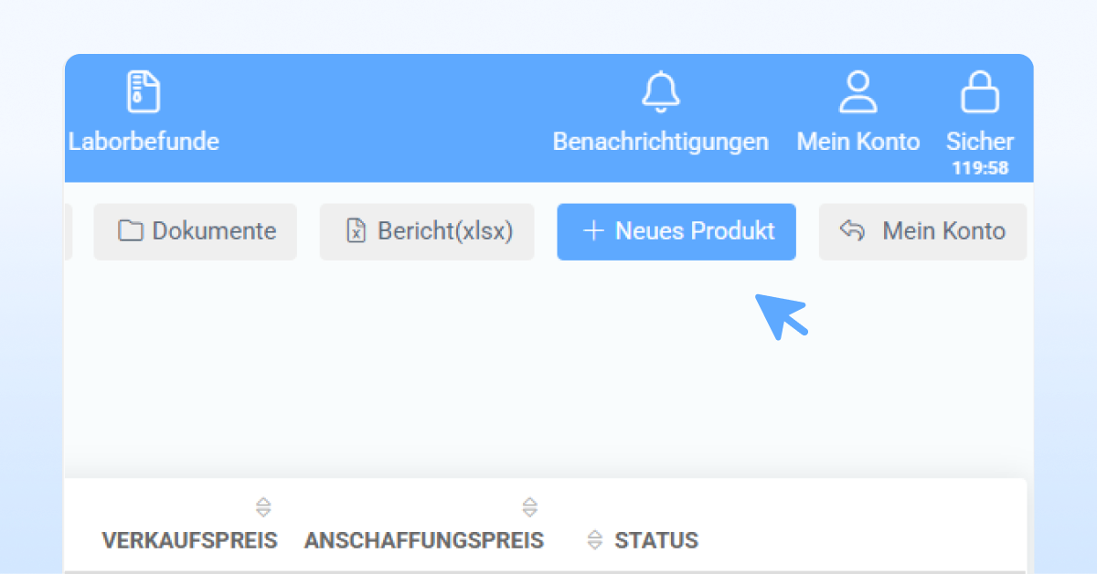 Neues Produkt erstellen
