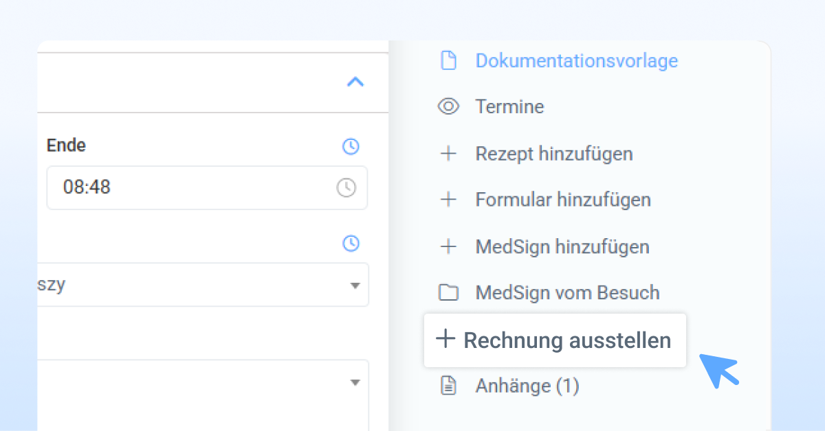 Wie erstelle ich eine Rechnung?