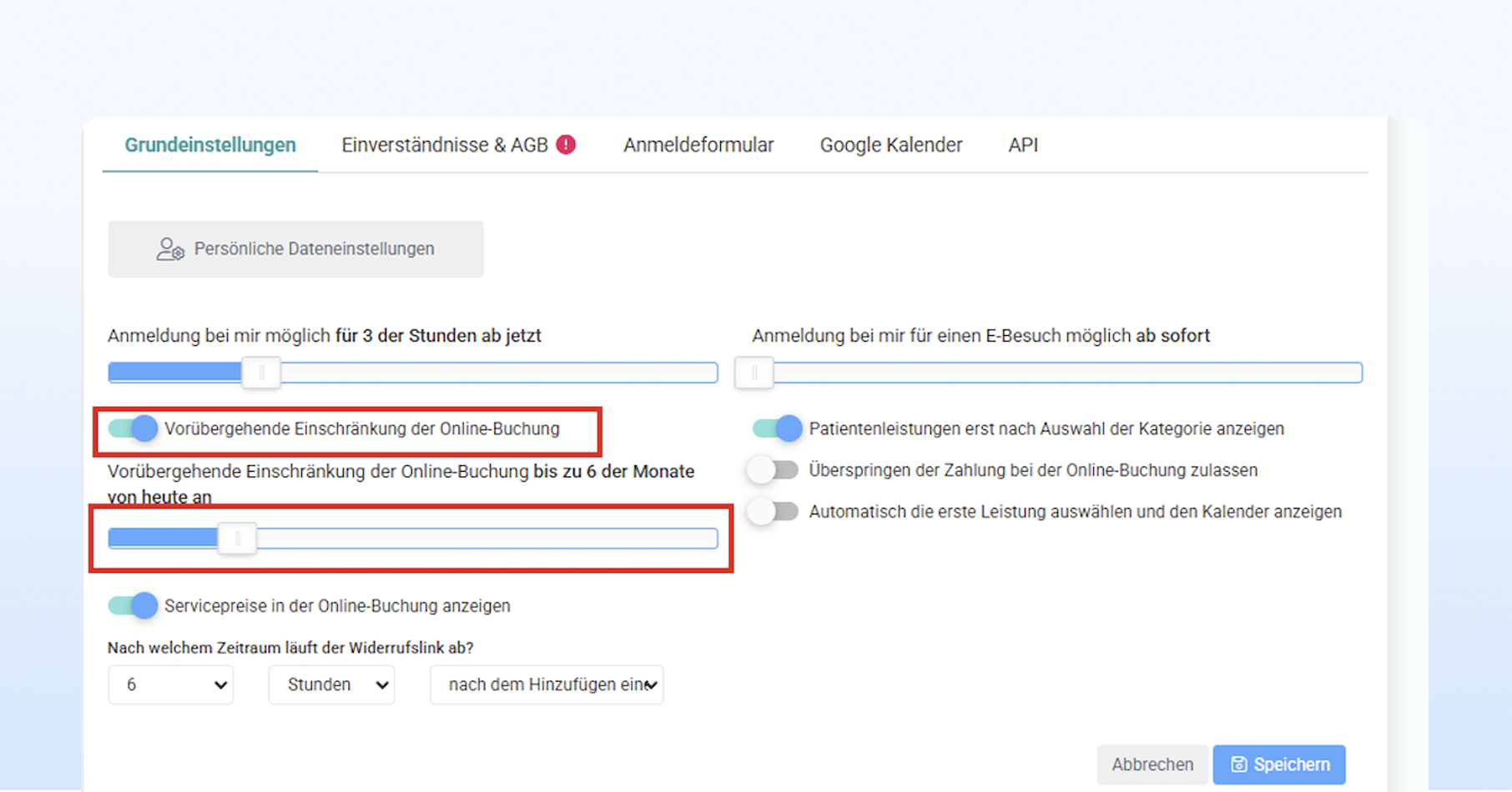 Wie funktioniert die Online-Buchung 